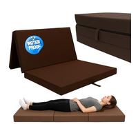 ODOL-PLUSZ Matelas pliant, matelas d'invité, de voyage, marron, 80 x 200 x 10 cm