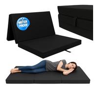ODOL-PLUSZ Matelas pliant, matelas d'invité, de voyage, noir, 80 x 200 x 10 cm