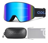 Odoland Lunettes de Ski pour Homme Femme Adolescent, Masque Ski de Snowboard Cylindriques pour Adulte, Lunettes de Protection Compatibale de Casque de Ski, pour Ski Snowboard Moto Sports d'Hier