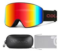Odoland Lunettes de Ski pour Homme Femme Adolescent, Masque Ski de Snowboard Cylindriques pour Adulte, Lunettes de Protection Compatibale de Casque de Ski, pour Ski Snowboard Moto Sports d'Hier