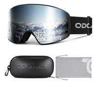 Odoland Lunettes de Ski pour Homme Femme Adolescent, Masque Ski de Snowboard Cylindriques pour Adulte, Lunettes de Protection Compatibale de Casque de Ski, pour Ski Snowboard Moto Sports d'Hier