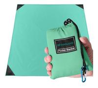Odoland Tapis de Plage, Couverture de Plage en Nano, Imperméable Leséclaboussures, Tapis de Pique-Nique Anti Sable, 160 * 180cm, Portable Léger pour Camping, Picnic, Voyage ect, Vert Clair