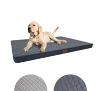 Odolplusz Lit orthopédique pour chiens de grande taille, coussin pour chiens de taille moyenne et grande taille, matelas pour chiens avec housse lavable, graphite, 100 x 70 x 7 cm
