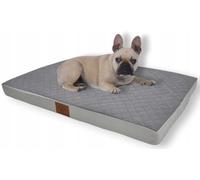 Odolplusz Lit orthopédique pour chiens de grande taille, coussin pour chiens de taille moyenne et grande taille, matelas avec housse lavable, gris, 80 x 60 x 7 cm
