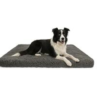 Odolplusz Lit pour chien de grande taille, coussin lavable et moelleux, 120 x 80 x 10 cm, matelas pour animaux de compagnie, graphite