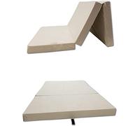 Odolplusz Matelas pliable compatible avec VW Caddy 3,4,5 | Matelas pliable en 3 parties | 120 x 200 cm | Dormir dans la voiture (beige)