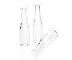Odoria Maison de poupée Bouteille Miniature: 1/6 Échelle Vase Vide pour Salon Cuisine Restaurant - Mini Objet en Verre 3 Pièces
