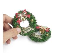 Odoria Maison de Poupée Couronne Miniature: 2 Pièces Échelle 1/12 Décoration pour Figure Diorama - Mini Guirlande de Porte Noël Fête DIY Maquette