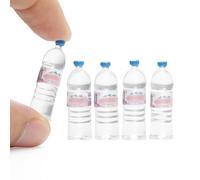 Odoria Maison de Poupée Eau Miniature: 1/6 Échelle Eau Minérale pour Cuisine Restaurant Pique-Nique - Mini Objet Boisson en Plastique 5 Pièces