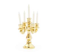Odoria Miniature 1/12 Bougeoir Chandelier 5 Branches Accessoire Maison de Poupée, Or