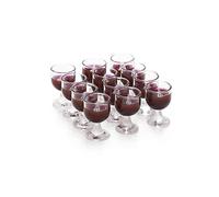 Odoria Miniature 1/12 Verre à Vin 12Pcs Accessoire Maison de Poupée, Vin Rouge