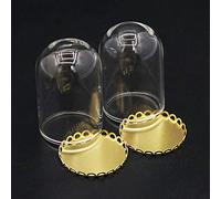 Odoria Miniiature 1/12 Cloche en Verre 2Pcs Accessoire Maison de Poupée