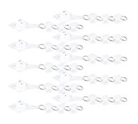 Odorkle 10 Pièces Lustre Pendentif en Cristal Prismes de Lampe Acrylique, Conception de Cône Irrégulier Décoration de Bricolage pour l'éclairage Domestique Décor d'arbre de Noël 10 Cm Longueur
