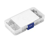 Odorkle 290 Pièces 6-32 Vis à Tête Cylindrique Kit d'assortiment de Vis à Métaux Tête à Six Pans Creux en Acier Inoxydable avec Boîte Transparente Refermable pour Accessoires de Machines-outils