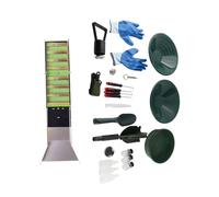 Odorkle Boîte à écluse Pliante en Alliage D'aluminium, 50 Pouces, 127cm, Boîte à écluse en Or avec Sac à Dos Portable pour L'exploration des Rivières et des Ruisseaux