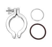 Odorkle Bride de Serrage Sous Vide KF50, Collier de Fixation avec Joints Toriques FKM, Lot de 4 et Acier Inoxydable 304 for Chambre de Dégazage et Système de Vide