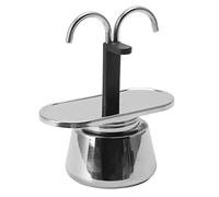 Odorkle Cafetière 2 Tasses sur Cuisinière 100ML Pot Moka en Acier Inoxydable Conduit Italien pour la Maison, le Bureau, les Voyages en Plein Air, Conception Compacte et Légère, Brassage Rapide