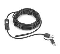 Odorkle Caméra Endoscopique USB, Objectif 5,5 Mm avec 6 LED IP67, Lampe d'inspection étanche, Endoscope 3 en 1, Câble de M pour/XP/W7/W8/VISTA/W10, Haute Résolution CMOS 2,0 MP
