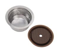 Odorkle Capsule de café Réutilisable en Acier Inoxydable, Dosette | Capsules de café rechargeables en acier inoxydable, dosettes réutilisables, capacité de 230ml, avec filtre, cuillère,