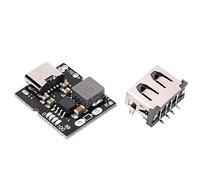 Odorkle Carte de DéCharge de Module de Charge de Batterie 5 V 2 A avec Boutons Externes Terminaison de Charge Automatique 4,2 V 4,35 Batterie au Lithium Boost PCB Alimentation Mobile pour Le Soudage