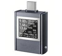 Odorkle Compteur de Puissance USB C, Testeur de Courant de Tension de Type C avec écran Couleur pour Protocoles PD2.0 PD3.0 PD3.1 QC2.0 QC3.0 FCP SCPAFC PE DASH VOOC SuperVOOC, Mesure