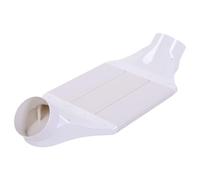 Odorkle Conduit de Ventilation Plat ABS 160mm Kit Dérivation Poutre Tuyau Rond Raccord pour Espace Restreint