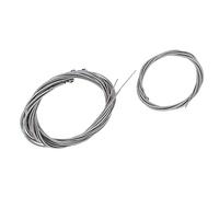Odorkle Cordes de Basse 5 Cordes, Acier Inoxydable, 120 Cm, Jeu de | Accessoires Silver Bass pour Guitare Basse électrique, Remplacements en Métal Durable Compatibles avec la Plupart des
