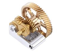 Odorkle Engrenage D'extrudeuse D'imprimante 3D, Kit de Remplacement en Laiton Nano-revêtu avec Conception Légère pour Bras en Alliage D'aluminium, Autolubrifiant, Bras de Support usiné