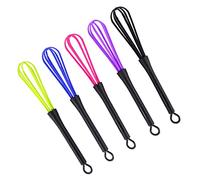 Odorkle Ensemble de Fouets en Plastique 5 Pièces, Outils de Mélangeur de Ballons de Coiffure Durables pour un Mélange Facile dans la Cuisine et le Salon