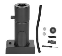 Odorkle Équipement Réglable pour Infuseur de Fumée de Bois, Kit de Fumoir Portatif en Aluminium et Alliage de Zinc avec Deux Engrenages de Fumée, Léger et Durable, Portable pour Barbecue, (BLACK)