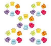 Odorkle Étiquette en Verre de Silicone de Marqueur de Boisson avec la Conception Innovante de Langue pour les Verres à Vin de Fête 5 Ensemble en 6 Couleurs