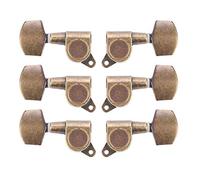 Odorkle Guitar Tuning Pegs Locking Tuners Brass Copper Alloy 3L3R Machine | Chevilles de réglage de guitare, accordeurs de verrouillage, alliage de cuivre et laiton, têtes de Machine 3L3R avec vis,
