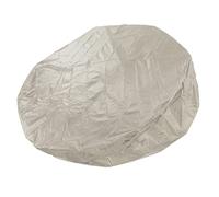 Odorkle Housse de Protection Ronde pour Spa Imperméable et Pliable en Taffetas de Polyester argenté 190 avec Sac de Rangement pour Terrasse, Piscine, Bain, Poussière, Soleil, Pluie, Neige (Beige)