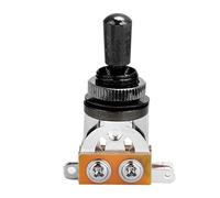 Odorkle Interrupteur à Bascule pour Micro, Sélecteur à 3 Voies, Facile à Installer, Pointe de Commutateur Remplaçable avec Matériau électronique en Métal, Argent Noir, Léger et Durable (BLACK)