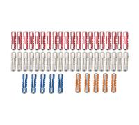 Odorkle Kit de Fusibles de Voiture, 50 Pièces, 5A, 8A, 16A, 25A, Véhicules Classiques Européens, Performances Stables, Ensemble en Forme de Torpille pour la Protection des Circuits