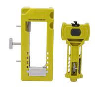 Odorkle Kit de Gabarit de Perçage de Charnière de Porte, Outil à Mortaise en Plastique avec Embout de Toupie pour Portes de 1-3/8 ou 1-3/4 Pouces, Comprend un Embout de Charnière Auto-centrant pour