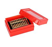 Odorkle Mini Boulier en Laiton Outil de Calcul des Mathématiques Chinoises pour Enfants Collection Adulte Outil de Comptage Calculatrice Chinoise