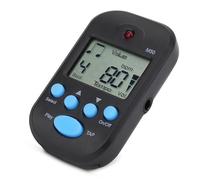 Odorkle Mini Métronome Numérique en Plastique Beat Tap Tempo Métronome 30 à 280 BPM Double Sortie Casque Conception Portable Compacte pour Musiciens étudiants Pratique de la Guitare Piano (BLACK)