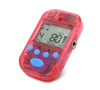 Odorkle Mini Métronome Numérique en Plastique Beat Tap Tempo Métronome 30 à 280 BPM Double Sortie Casque Conception Portable Compacte pour Musiciens étudiants Pratique de la Guitare Piano (rouge)