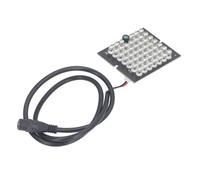 Odorkle Panneau de Lampe IR, Matériau ABS, 48 LED Infrarouges Haute luminosité, Lumière de Remplissage Nocturne DC12 V pour Caméras de sécurité et CCTV