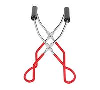 Odorkle Pince à Canette en Acier Inoxydable, Pince à Pot Antidérapante, Outil de Cuisine Anti-brûlure (rouge)