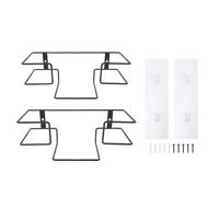 Odorkle Porte-Gants en Métal à Montage Mural, Distributeur de Gants à Support Métallique Durable avec Accessoires de Montage pour le Bureau et le Laboratoire de Service Alimentaire, 2