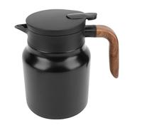 Odorkle Pot Thermique Sous Vide en Acier Inoxydable 1000, 316 Ml, avec Filtre, Rétention du Chaud et du Froid, Presse Pour Verser le Distributeur Pour le café, le thé et le Lait, 6-12h (noir mat)