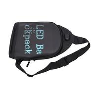 Odorkle Sac à Dos à Bandoulière LED, écran Couleur Programmable avec Contrôle par Application, Film en Cuir 600D étanche, Bandoulière Réglable, pour Voyage, Randonnée, Cadeau Publicitaire