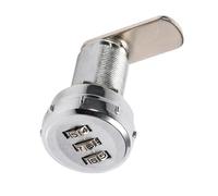 Odorkle Serrure à Combinaison à 3 Chiffres 1000 Codes Serrure d'armoire en Acier Inoxydable sans Vis d'installation Boîte à Outils Casier à Tiroirs Codée de sécurité pour Armoires Métalliques en