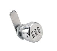 Odorkle Serrure à Combinaison à 3 Chiffres 1000 Codes Serrure d'armoire en Acier Inoxydable sans Vis d'installation Boîte à Outils Casier à Tiroirs Codée de sécurité pour Armoires Métalliques en