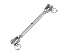 Odorkle Tendeur à Mâchoire Fermée, Vis de Gréement en Acier Inoxydable 304, pour Bateau à Voile Marin, Ajusteur de Tension de Corde M5 M6 M8 M10 M12 (M8)