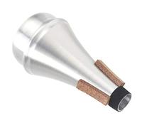 Odorkle Trompette Sourdine Droite Alliage Aluminium Pratique Silencieux | Finition Argentée, Surface Lisse pour une Prise en Main, Design Léger et Portable, Compatible Universelle avec les
