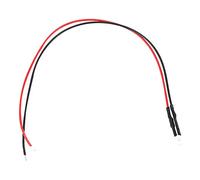 Odorkle Voyants LED 10 Pièces 12 V 3 Mm Diode LED Filaire avec Câble de 20 Cm Soudure Options Multicolores pour l'affichage de l'état du Panneau Tableau de Bord Electronique Utilisateurs