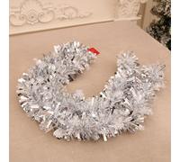 Odot 10 Pièces Guirlande de Noël, 1,8m Scintillante Épaisse Brillante, Guirlande Sapin, Décoration Suspendue pour l'arbre de Noël Mariage Vacances Fête Décoration (Argent,1.8m)